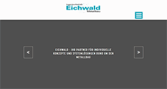 Desktop Screenshot of metallbau-eichwald.de